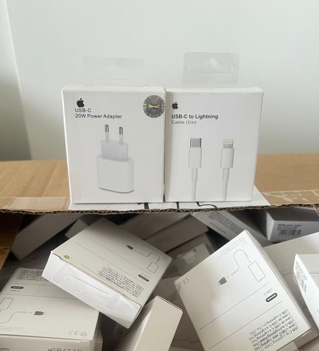 Combo Cargador Lightning (cabezal + cable) 20w