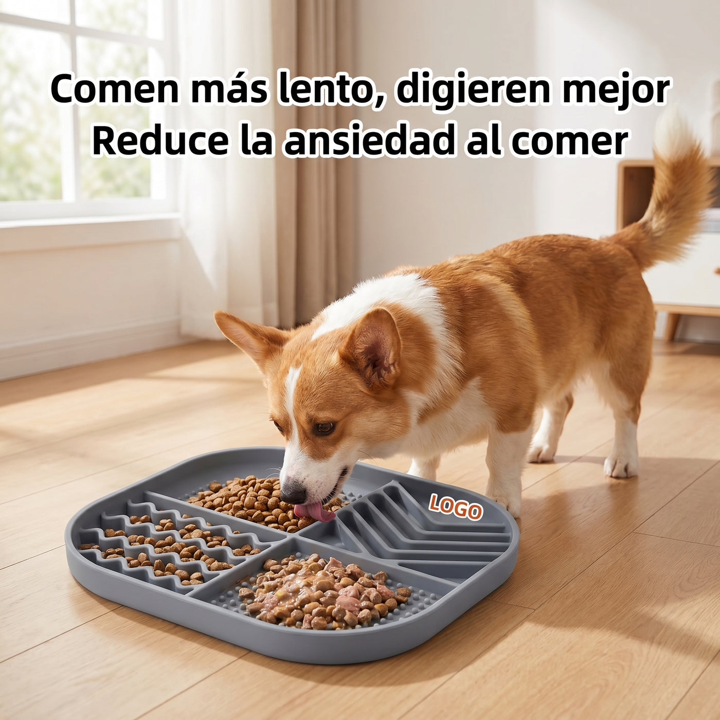 Comedero Lento de Silicona para Perro y Gato - imagen 2