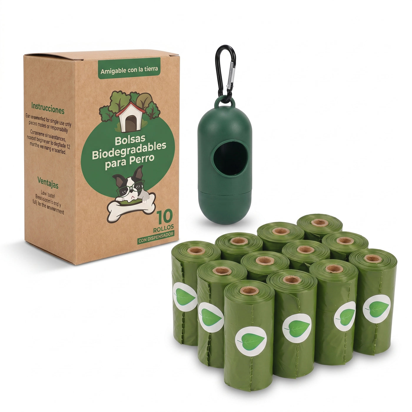 Pack Dispenser + Bolsas para Perro - imagen 1