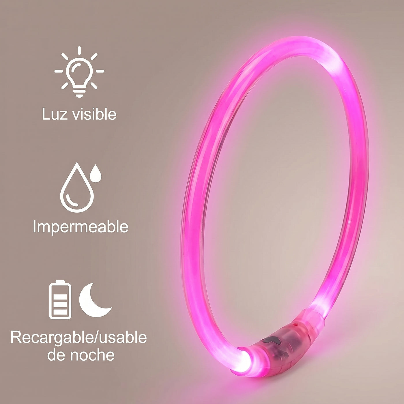 Collar LED Impermeable para Perro - imagen 3