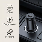 Cargador USB-C para Auto de Carga Rápida - imagen 3