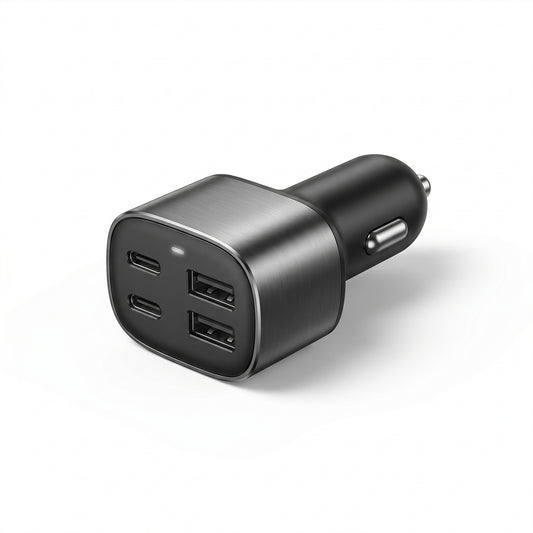 Cargador de Auto 4 Puertos USB/USB-C - imagen 1