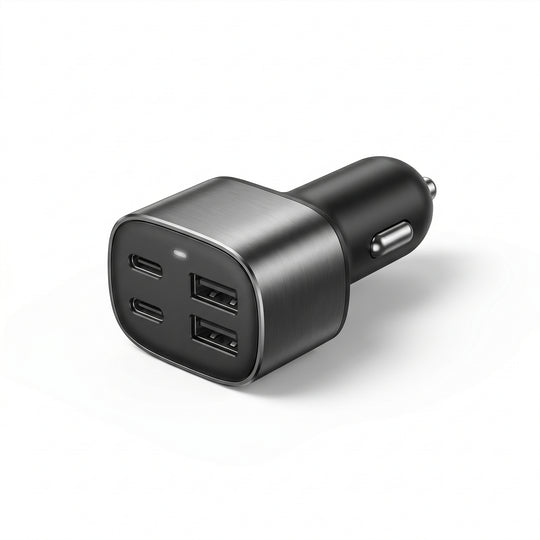 Cargador de Auto 4 Puertos USB/USB-C - imagen 1