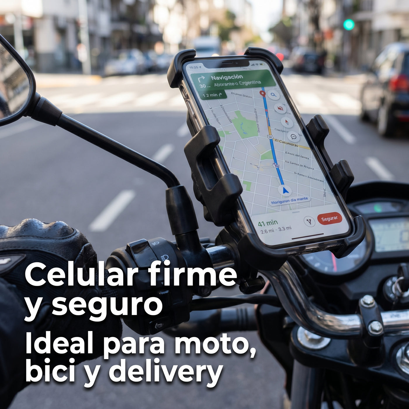 Soporte Celular para Moto con Agarre Reforzado - imagen 2