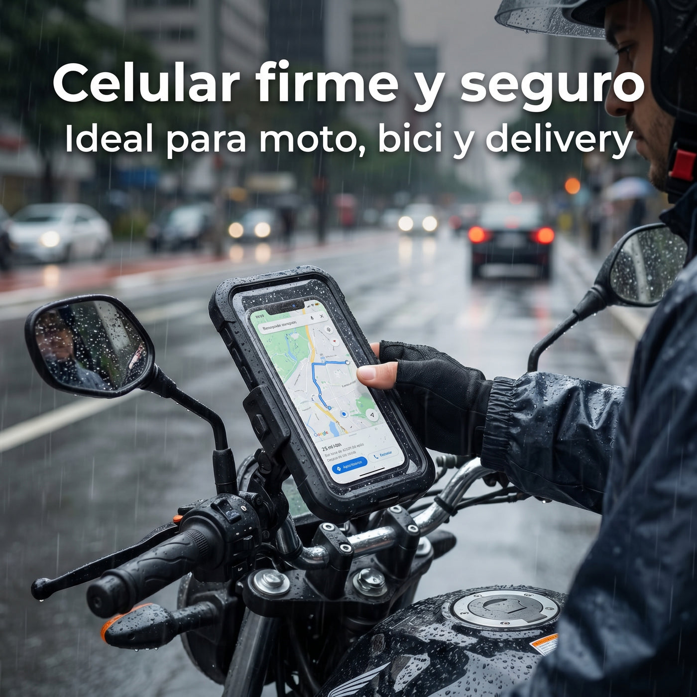 Soporte Celular Impermeable para Moto y Bici - imagen 2