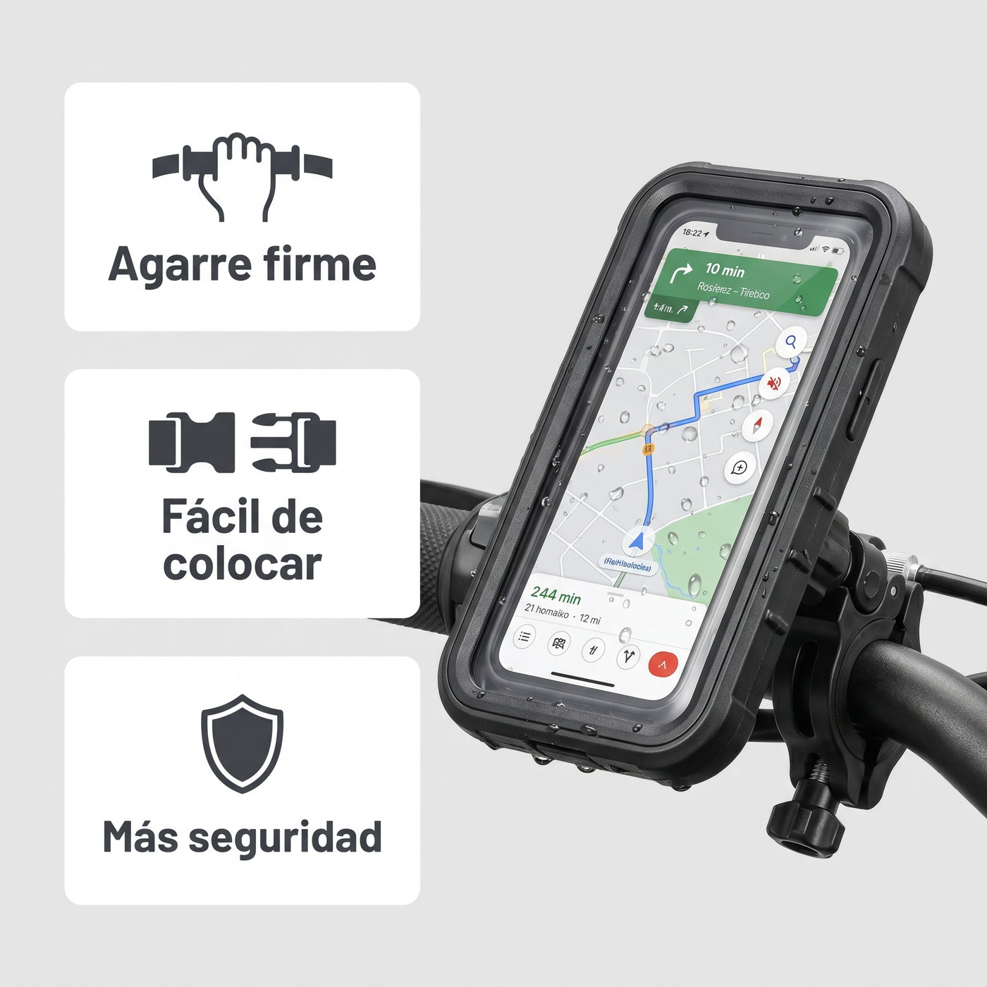 Soporte Celular Impermeable para Moto y Bici - imagen 3