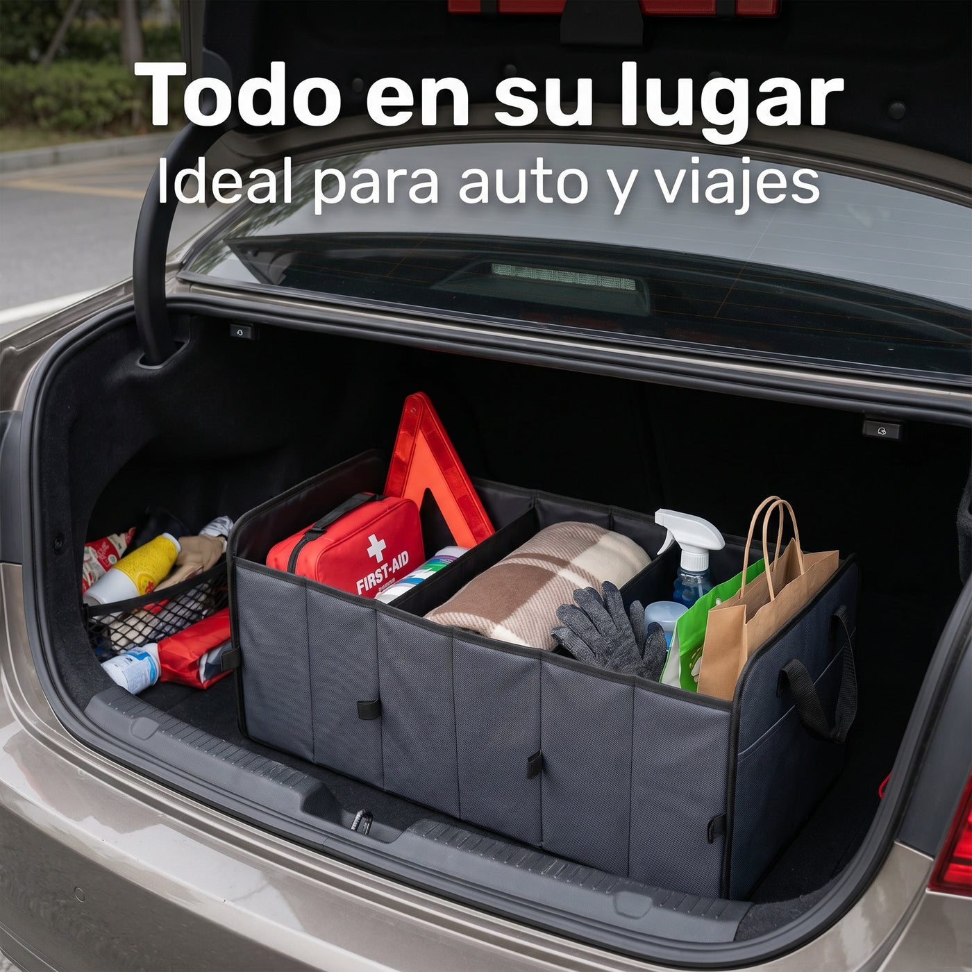 Organizador de Baúl Plegable para Auto - imagen 2