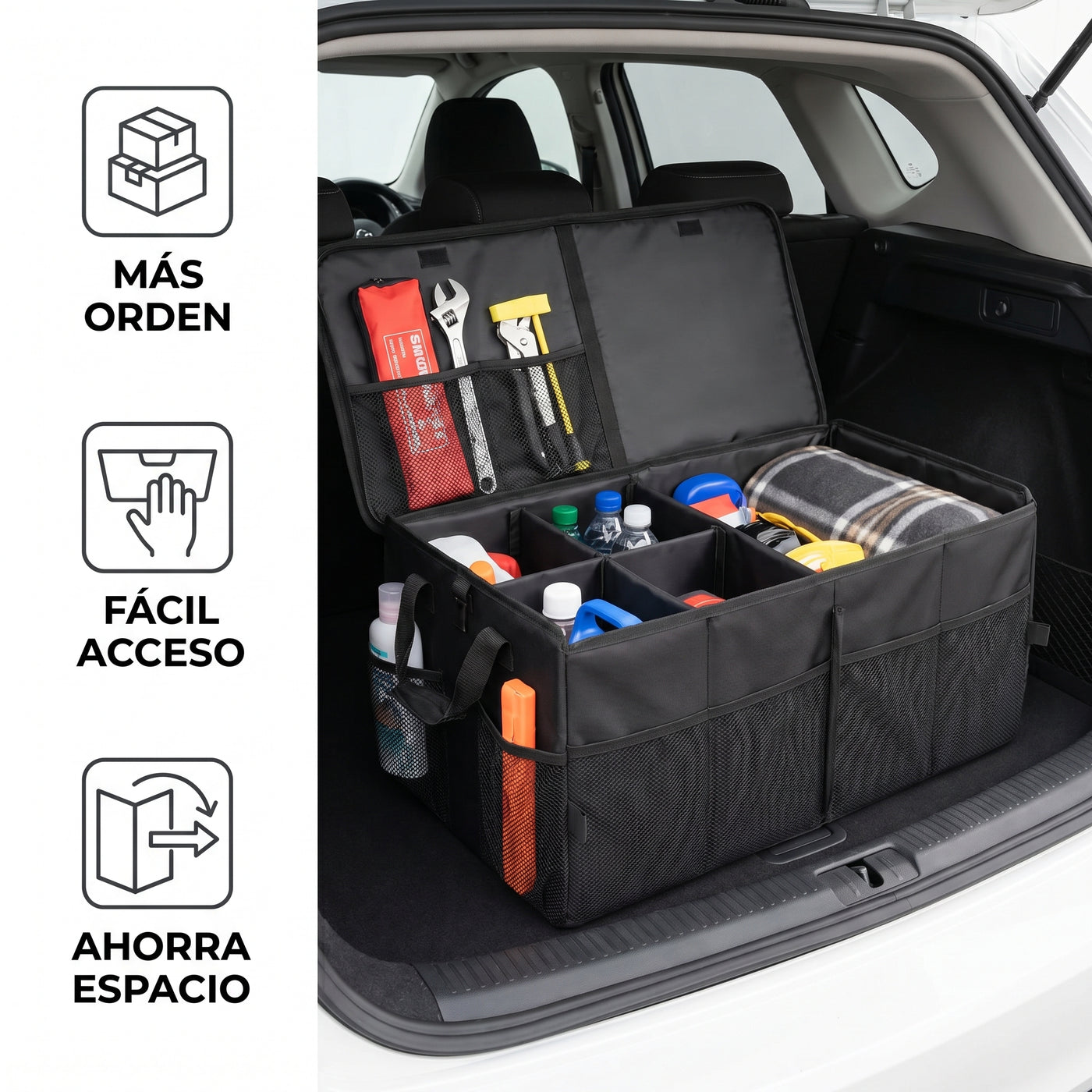 Organizador de Baúl Plegable para Auto - imagen 3