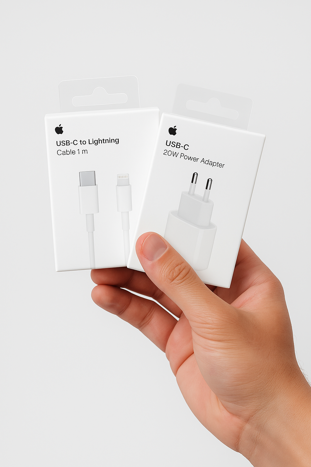 Combo Cargador Lightning (cabezal + cable) 20w