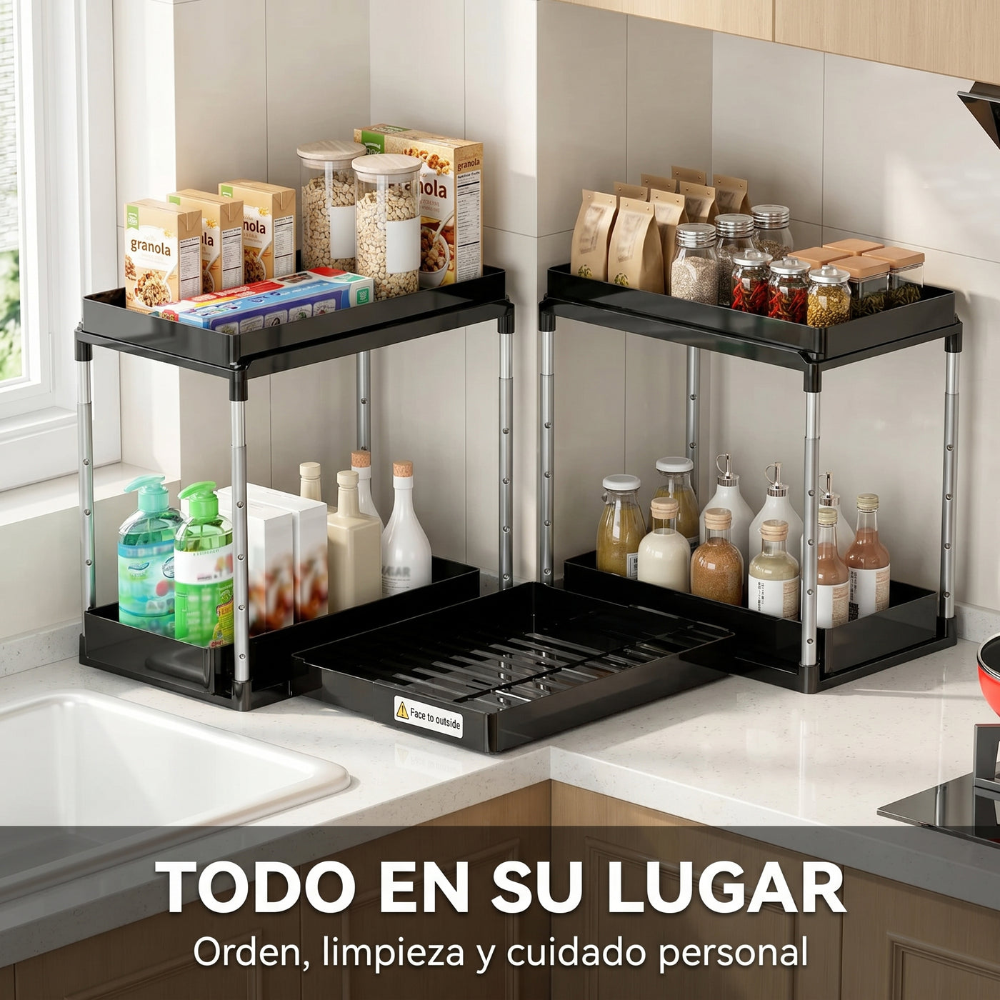 Organizador de Cocina y Baño de 2 Niveles - imagen 2