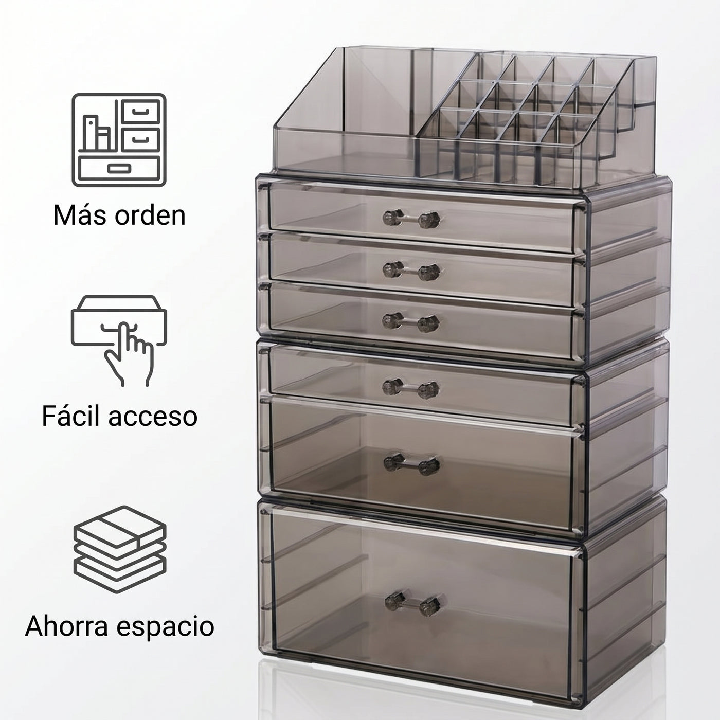 Organizador Acrílico Apilable con Cajones - imagen 3