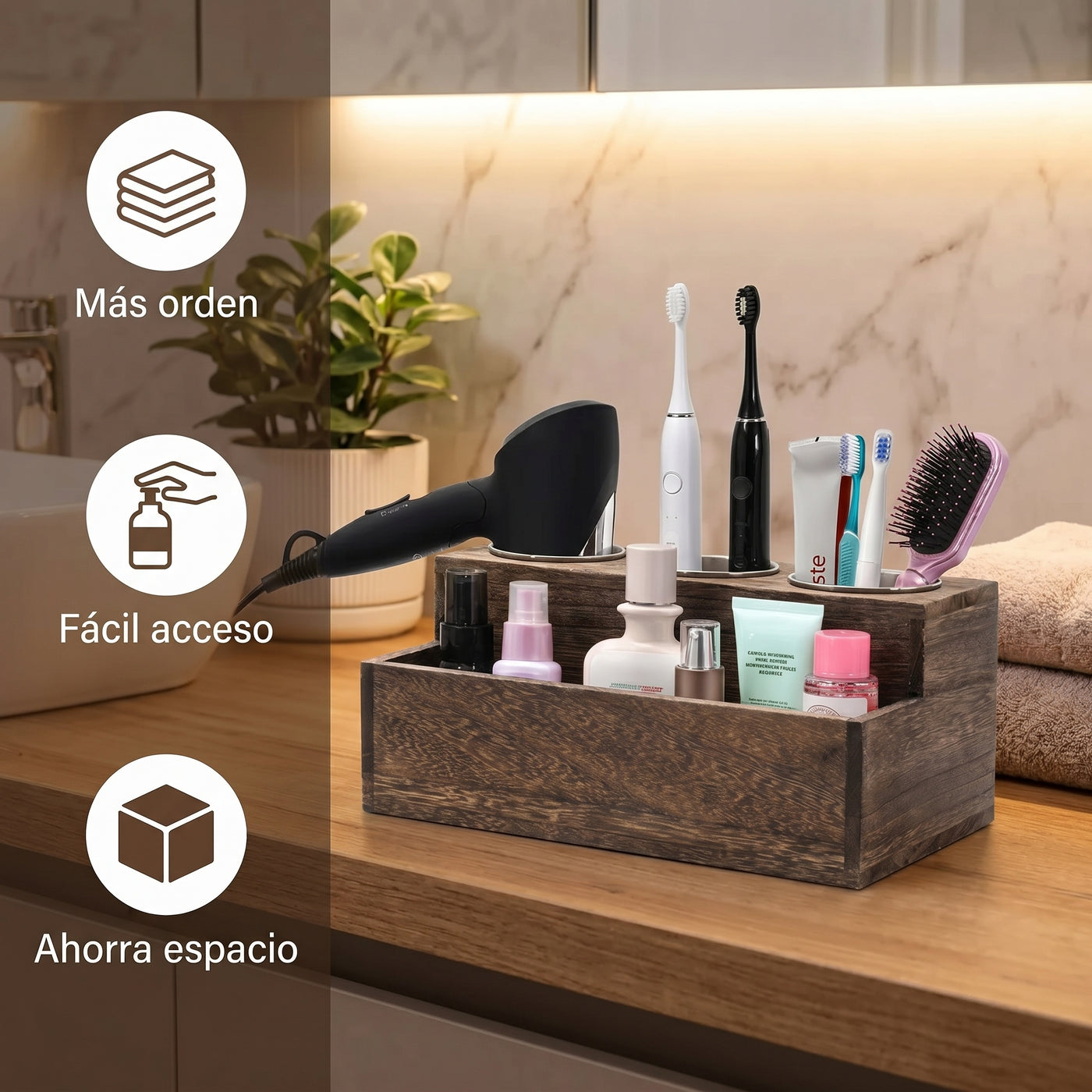 Organizador de Madera para Baño - imagen 3