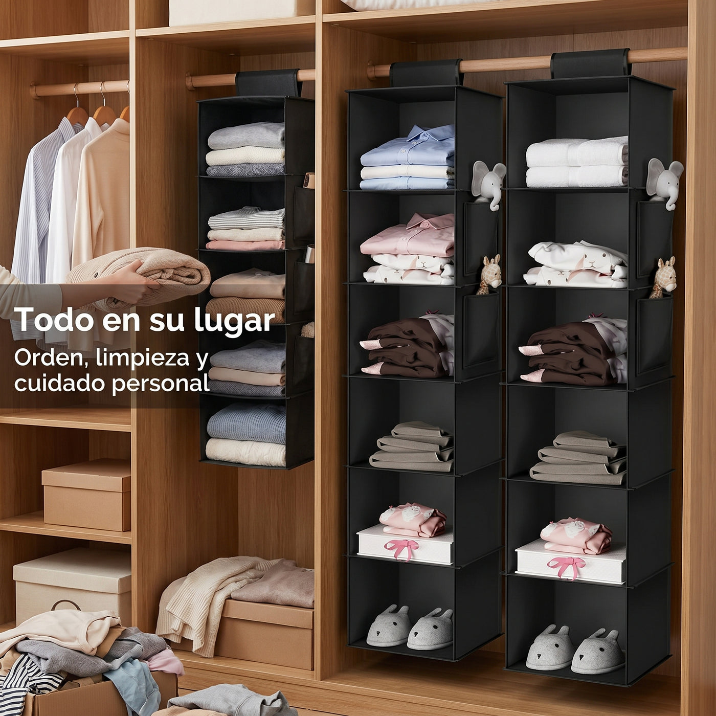 Organizador Plegable de Tela para Placard - imagen 2