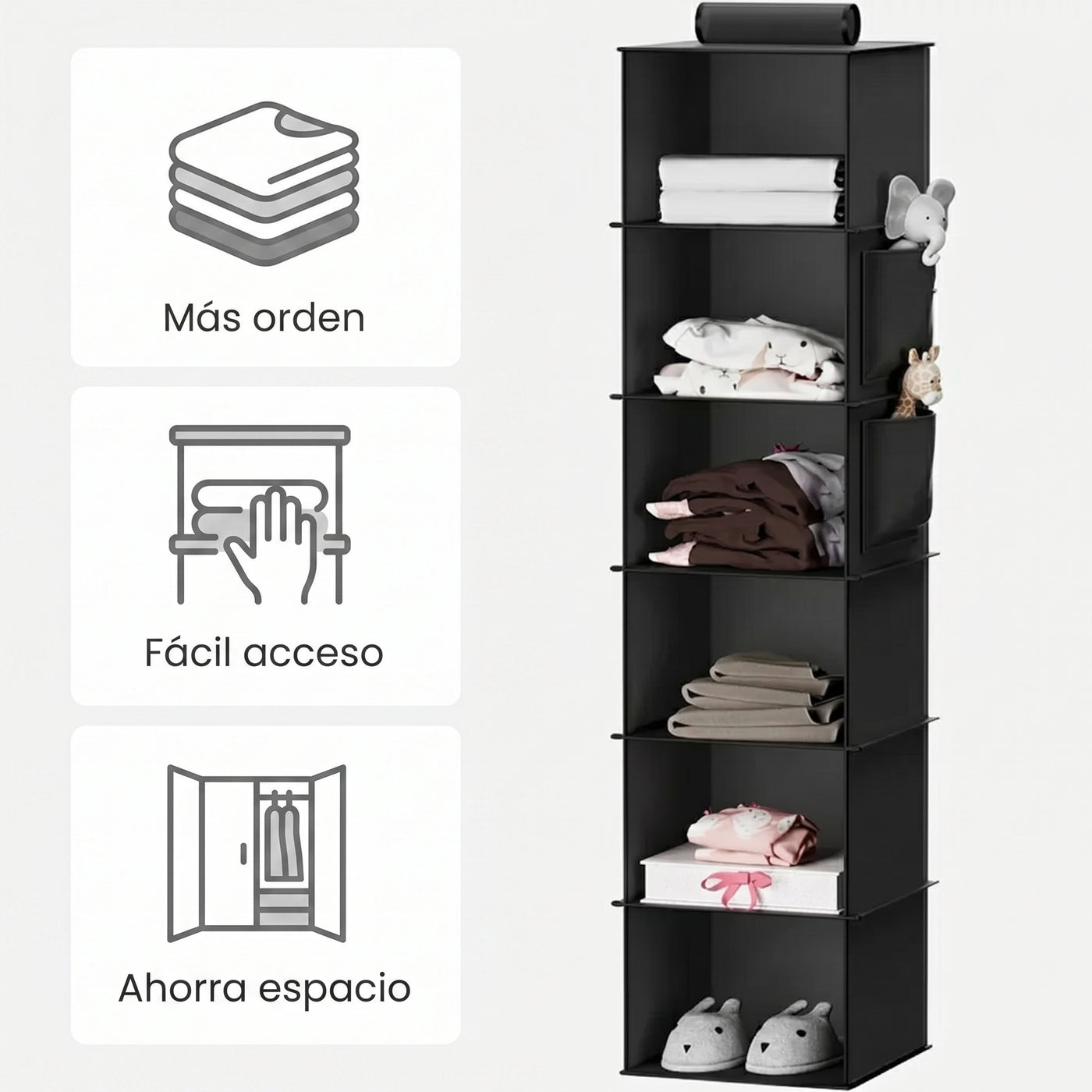 Organizador Plegable de Tela para Placard - imagen 3