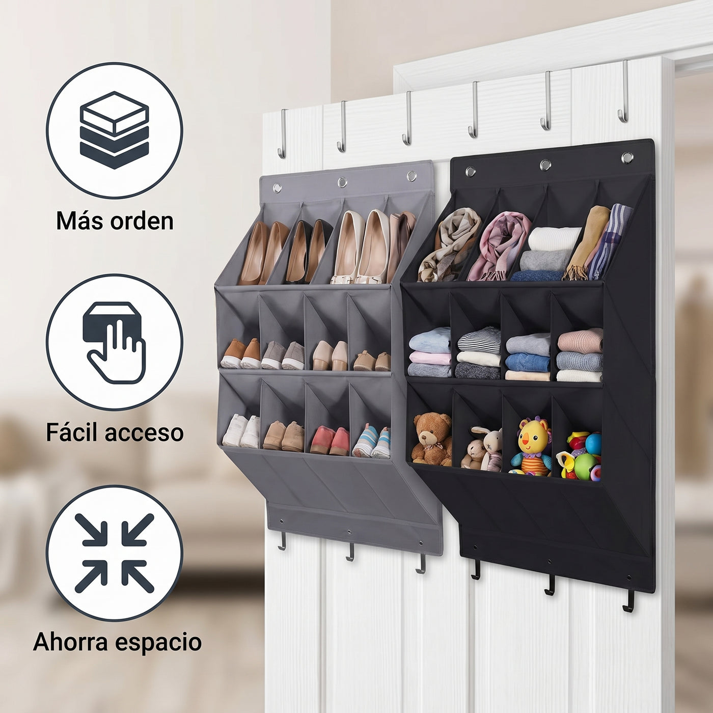 Organizador de Pared de Tela para Puerta - imagen 3