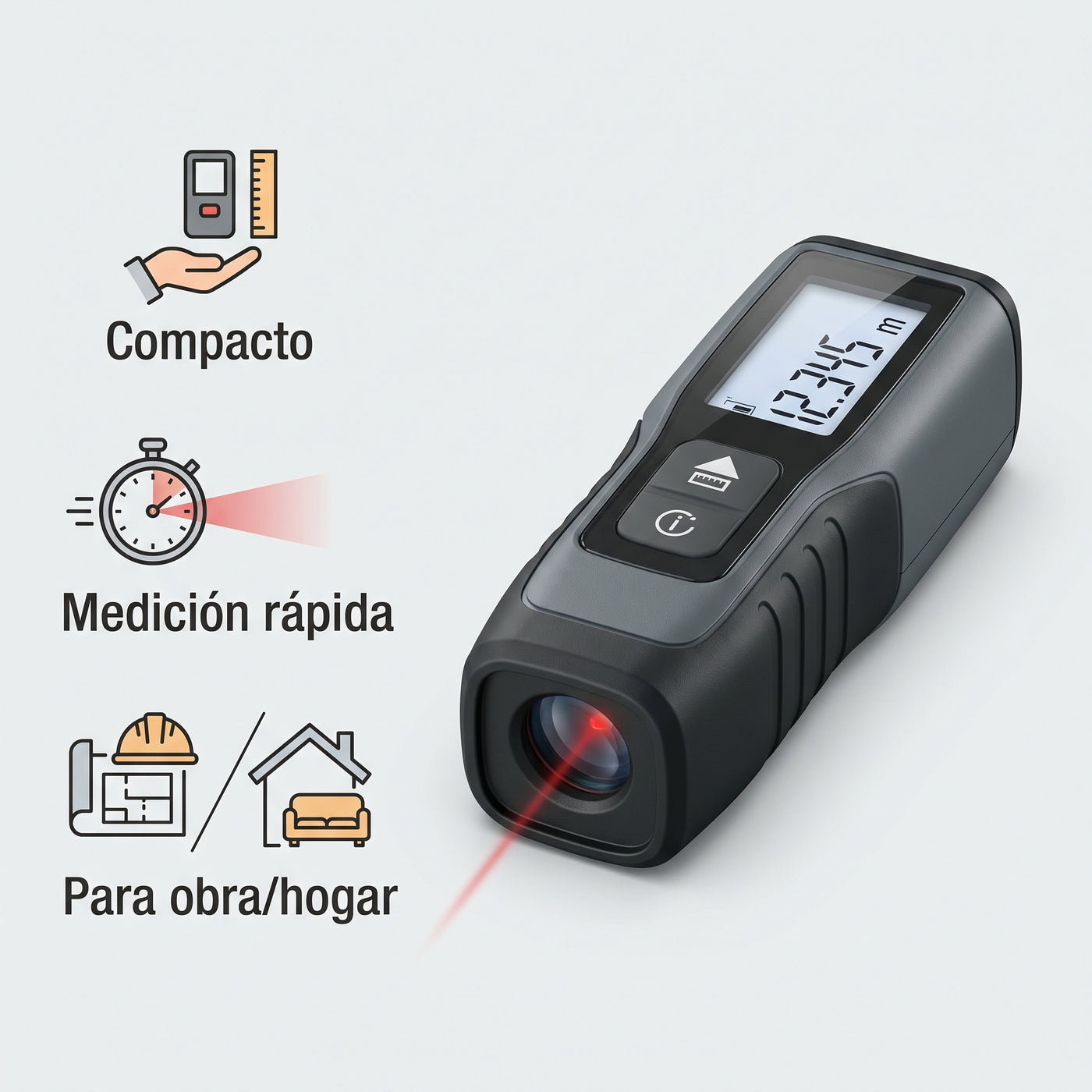 Medidor Láser de Distancia Compacto - imagen 3
