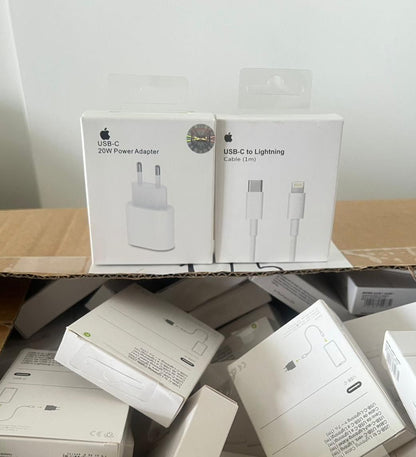 Combo Cargador Lightning (cabezal + cable) 20w